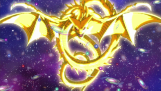 Yellow dragon flying stars purple - dragon art free wallpaper