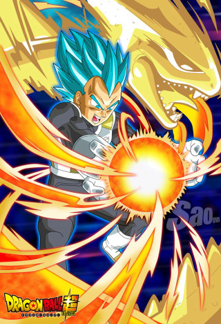 Dragonball bluehair yellowflame super saiyan - a blue hair free wallpaper for mobile