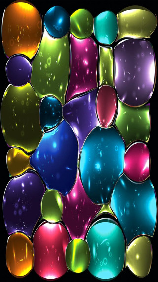 Colorful background bubbles liquid black - elizabeth murray free wallpaper for mobile