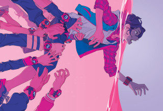 Group people hands air reaching - asaf hanuka free wallpaper