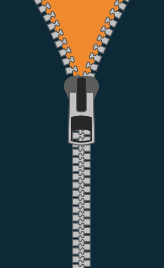 Zipper closeup yellow black white - an illustration of free wallpaper for mobile