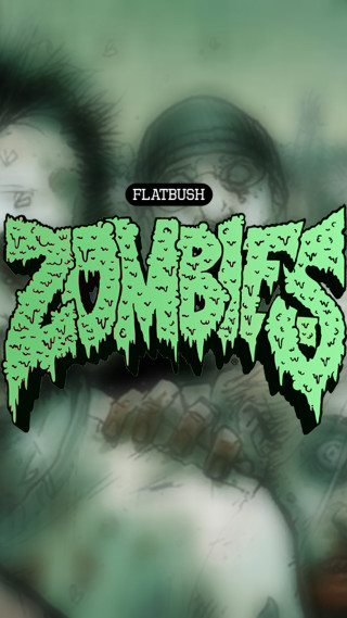 Green zombie font glowing silhouette - black letter free wallpaper