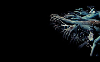 Zombies reaching people hands air - a group of zombies free wallpaper