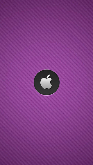 Purple apple logo black circle - a black circle free wallpaper for mobile