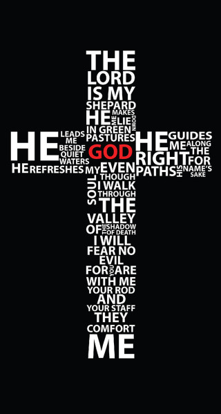Cross jesus words red black - text free wallpaper for mobile