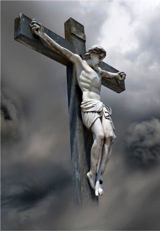 Jesus cross cloudy sky dark - a dark cloud in the sky free wallpaper