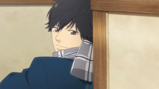 Man blue coat looking out - a blue coat free wallpaper