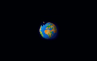 Earth space pixelart blue yellow - dürer free wallpaper