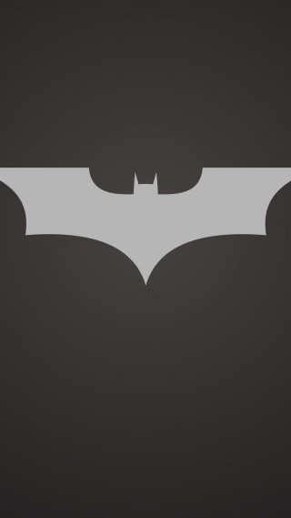 Batman logo white outline minimalist - a batman logo free wallpaper