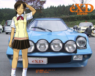 Girl car bowtie man suit - excessivism free wallpaper for desktop