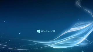 Blue background white swirl windows - felipe seade free wallpaper