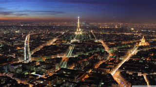 City night tower lights skyline - brassaï free wallpaper