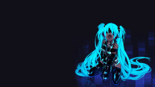 Long haired blue hair sitting - her pocket free wallpaper for desktop
