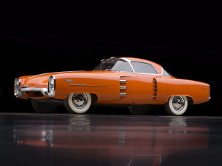 Orange classic car garage black - a shiny surface free wallpaper