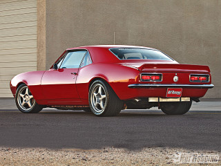 Red car parked road building 2 - ed roth free wallpaper