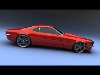 Red car studio blue black - a studio free wallpaper for desktop