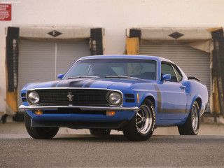 Blue mustang car garage door - a garage door free wallpaper