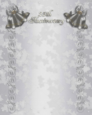 Silver white anniversary card bells - a silver free wallpaper for mobile