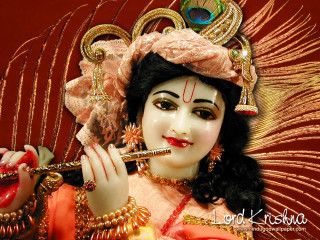 Statue woman flute peacock red - bholekar srihari free wallpaper