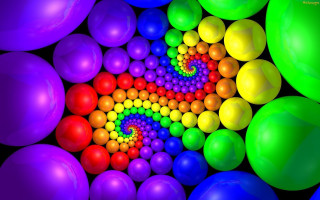 Rainbow ball pit colorful spiral - the top free wallpaper