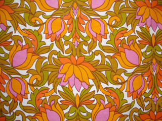 Colorful flower pattern wallpaper image - 1 9 7 0 s free wallpaper