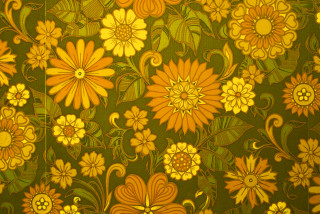 Green yellow floral wallpaper yellow - floral free wallpaper for desktop