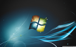 Blue wave windows logo night 2 - felipe seade free wallpaper