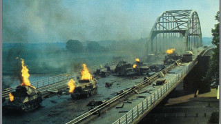 Bridge tanks fire road explosion - allaert van everdingen free wallpaper