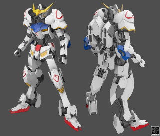 Robot standing next to another - 3 d model free wallpaper