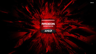 Red black background radeon graphics - 4k uhd image free wallpaper