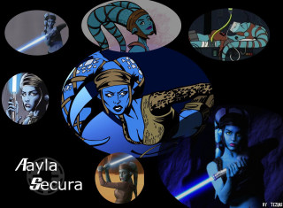 Collage avatars characters dark blue - carla wyzgala free wallpaper