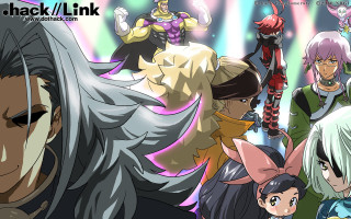 Anime characters neon light background - a group of anime characters free wallpaper