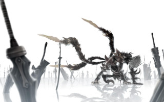 Demonic creatures swords fighting group - sword and swords free wallpaper for desktop