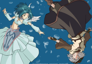 Anime characters flying bubbles costume - the air together free wallpaper for desktop