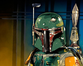 Boba fett helmet lightsaber sword - war free wallpaper for desktop