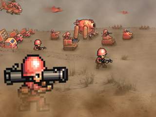 Tanks desert man gun middle - 2 d game art free wallpaper