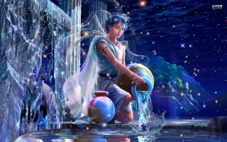 Woman ledge vase starry sky - her hand and a star free wallpaper