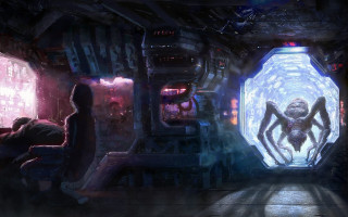 Sci fi concept art cityscape - a sci free wallpaper