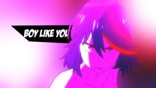 Girl purple hair black arrow - adam manyoki free wallpaper