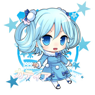 Blue hair blue eyes christmas - a blue dress free wallpaper for tablet