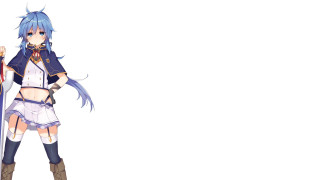 Woman blue hair sword case - blue hair holding free wallpaper for desktop