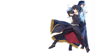 Anime couple blue flame military - a blue flame free wallpaper