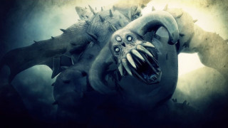 Creepy creature large teeth air - large tooth free wallpaper
