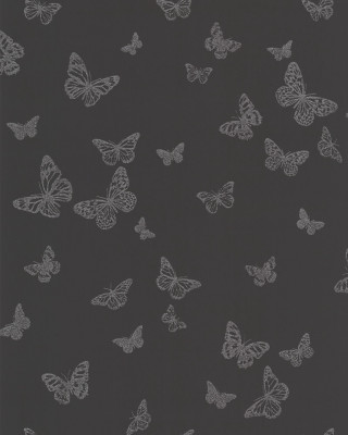 White butterflies row black background - a row free wallpaper for mobile