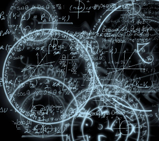 Black white numbers calculations blue - free stars wallpaper for tablet