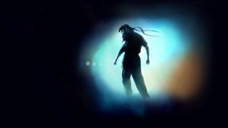 Man dreadlocks dark hair blowing - his hair free wallpaper