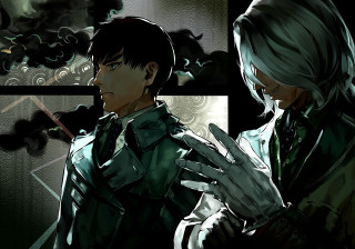 Couple people room smoke man - analytical art free wallpaper for desktop