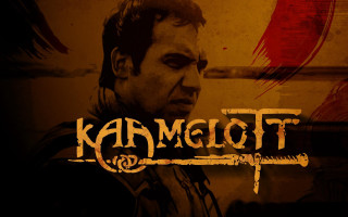 Man black shirt red yellow - neoprimitivism free wallpaper