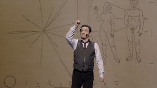 Man vest tie pointing drawing - cosmo alexander free wallpaper