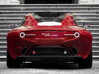 Red sports car stairs door - a door free wallpaper